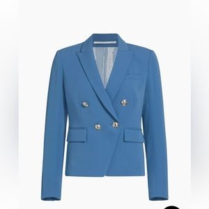 Veronica Beard Gail Dickey Double-Breasted Crepe Jacket